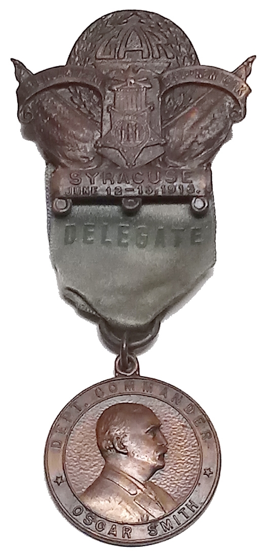 1913 DEPARTMENT OF NEW YORK ENCAMPMENT BADGE