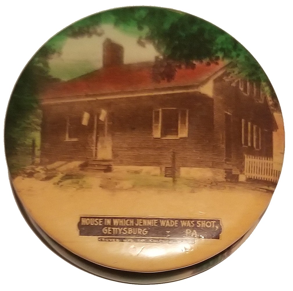 JENNIE WADE HOUSE  / LITTLE ROUND TOP SOUVENIR FACE POWDER COMPACT 