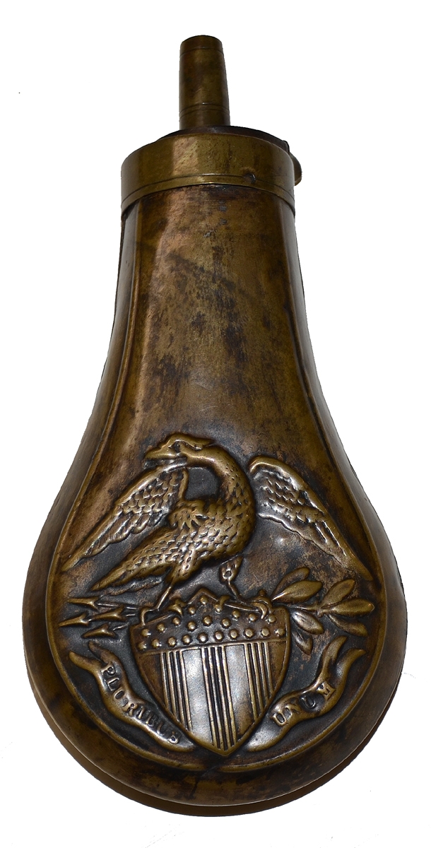“EAGLE” POWDER FLASK FOR REVOLVERS — Horse Soldier