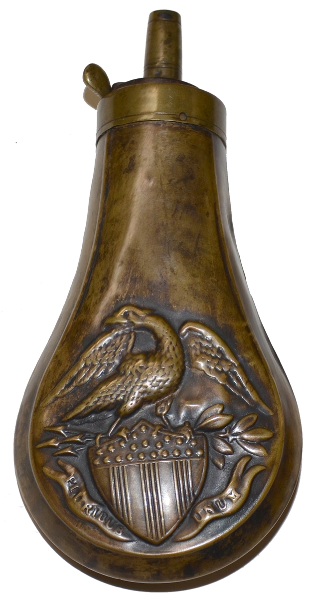“EAGLE” POWDER FLASK FOR REVOLVERS — Horse Soldier