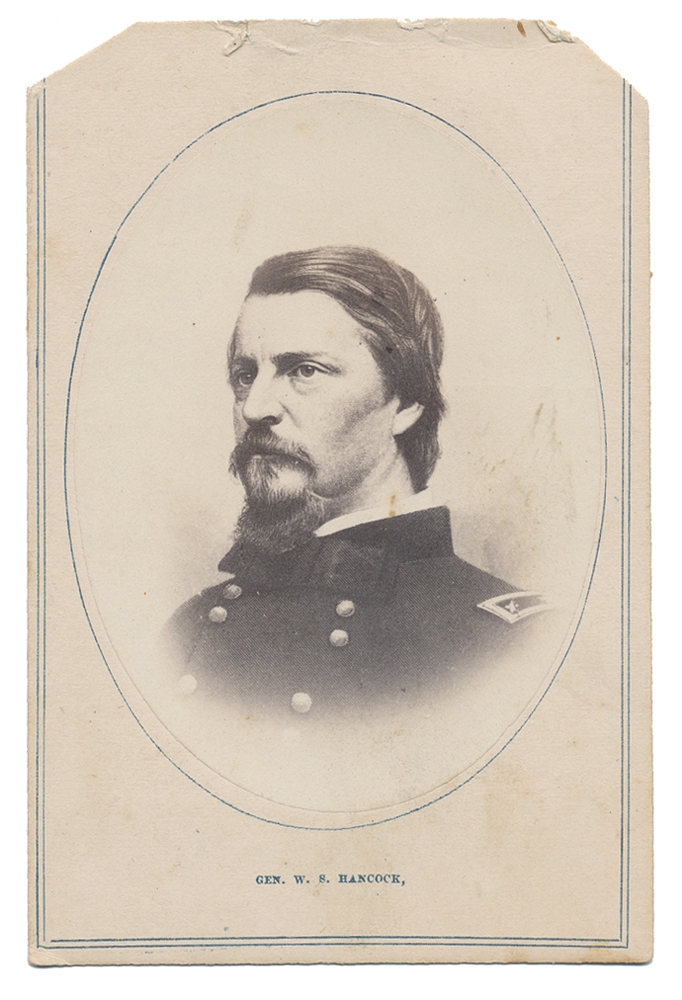WARTIME CDV LITHOGRAPH OF MAJOR GENERAL WINFIELD SCOTT HANCOCK