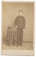 CDV OF ILLINOIS CHILD IN UNIFORM – A GIFT FOR HIS AUNT