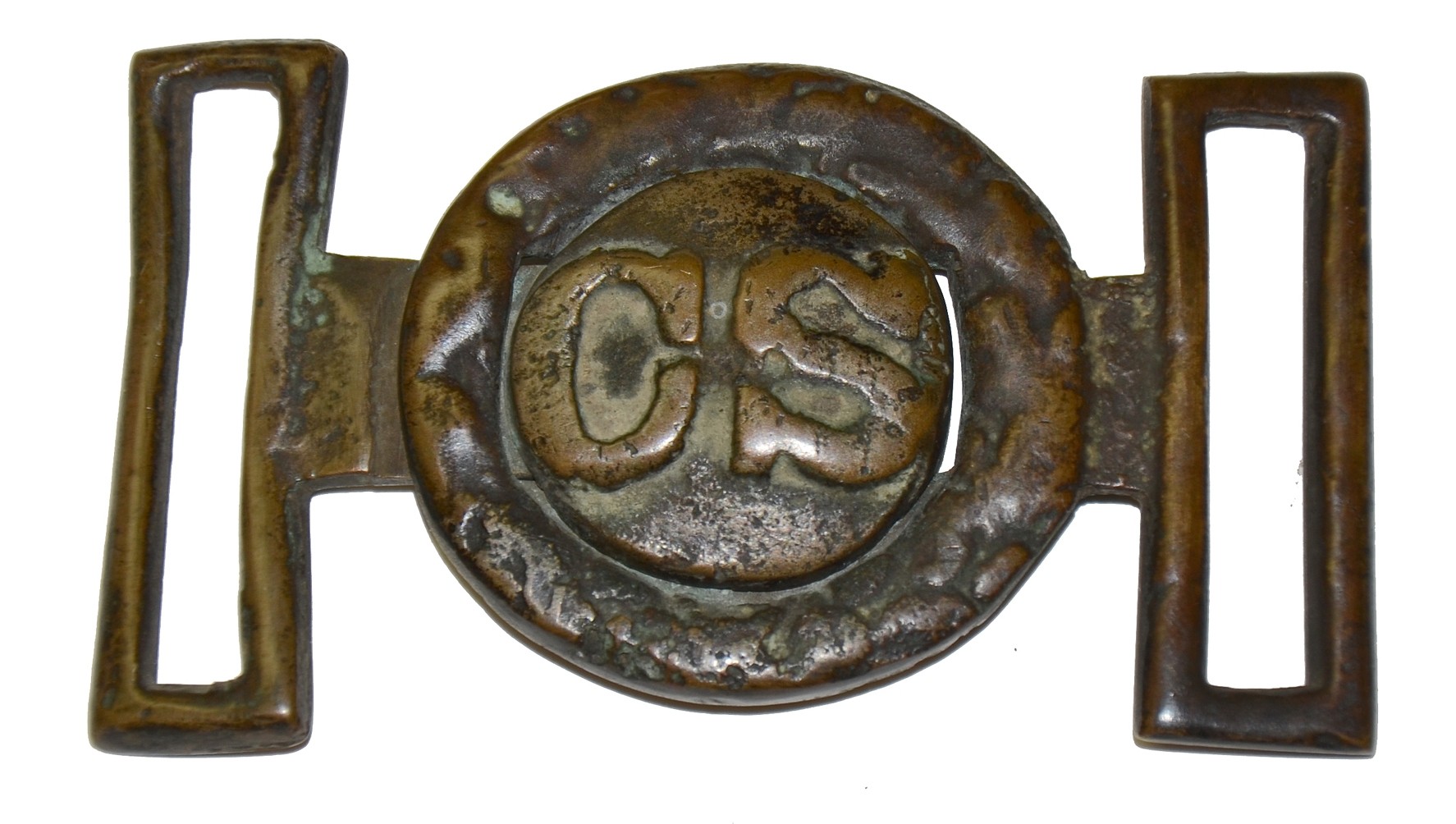 CONFEDERATE TWO PIECE SWORD BELT PLATE