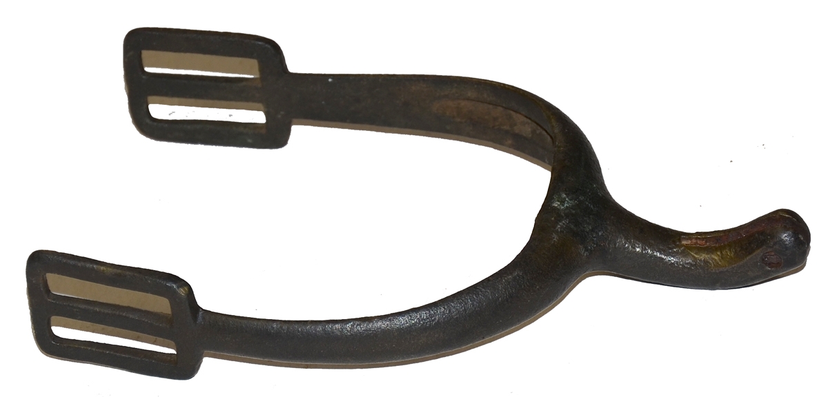 CONFEDERATE COPY OF A US MODEL 1850 ENLISTEDMAN’S CAVALRY SPUR FROM THE SHIELDS MUSEUM COLLECTION – RECOVERED ON THE FIRST DAY’S BATTLEFIELD WEST OF GETTYSBURG