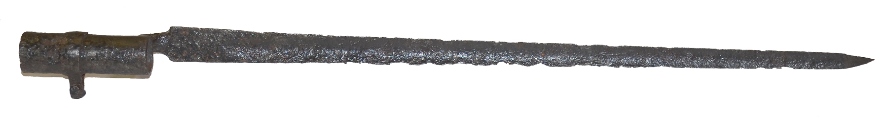 BRITISH PATTERN 1853 ENFIELD .577 CALIBER SOCKET BAYONET RECOVERED IN THE WILDERNESS