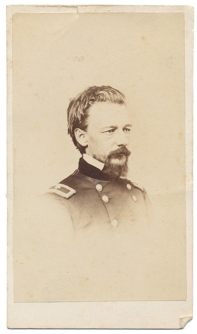 BUST VIEW CDV OF GETTYSBURG 12TH CORPS COMMANDER GENERAL HENRY W. SLOCUM