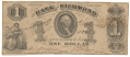 STATE OF VIRGINIA, THE BANK OF RICHMOND $1.00 NOTE JULY 1ST 1861
