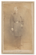 USCT OFFICER WHO SERVED IN THREE REGIMENTS - NICE PERIOD INK ID