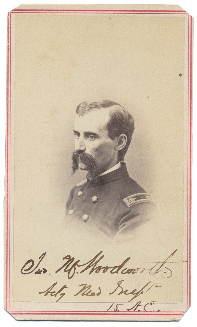 SIGNED IMAGE OF 15TH ARMY CORPS SURGEON & FIRST SURGEON GENERAL OF THE UNITED STATES JOHN M. WOODWORTH