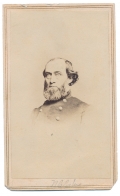 BUST VIEW CDV OF GOVERNOR OF NEW HAMPSHIRE AND ADJUTANT GENERAL OF IOWA NATHANIEL B. BAKER