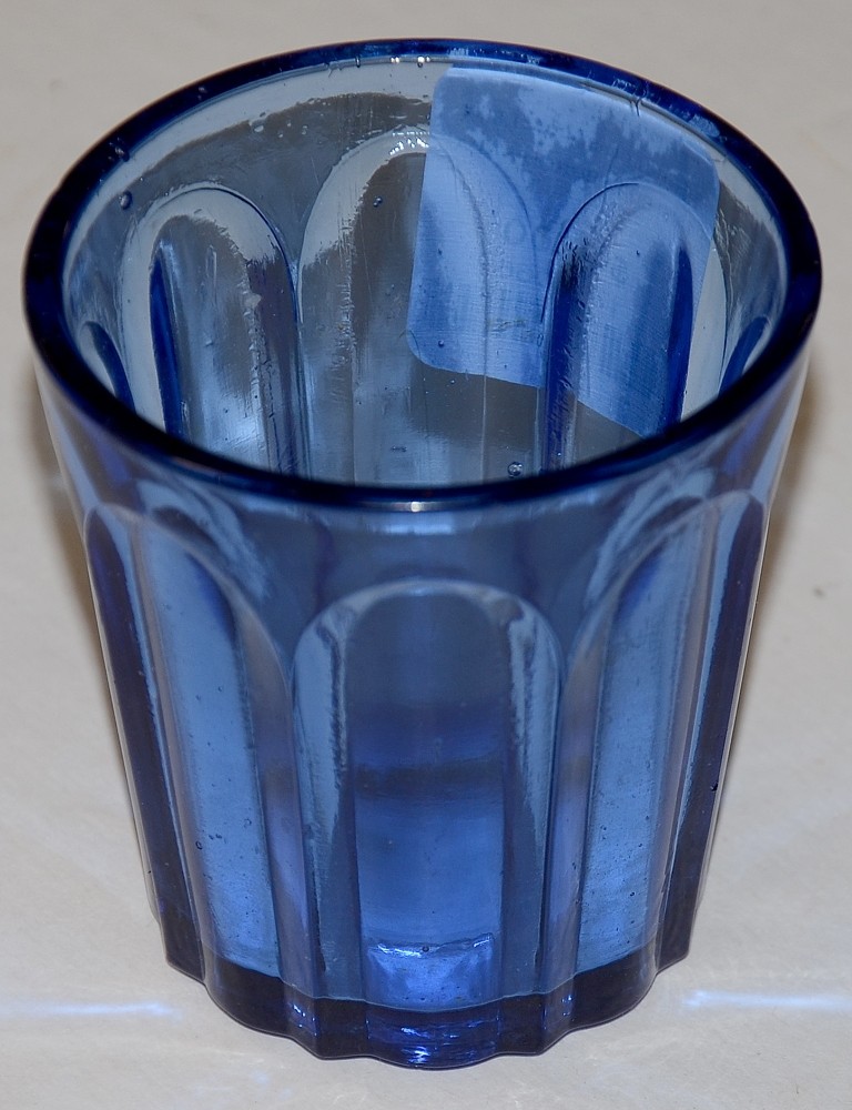 COBALT BLUE SHOT GLASS, CIRCA 1850's — Horse Soldier