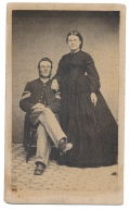 CDV OF COMPANY QUARTERMASTER SERGEANT AND WIFE