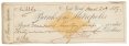 BANK CHECK SIGNED BY UNION GENERAL DANIEL E. SICKLES 