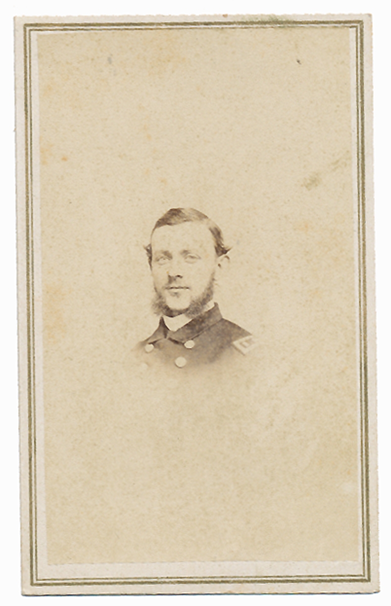 INK SIGNED CDV OF NAVY PAYMASTER WILLIAM LEE DARLING