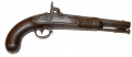 1838 DATED U.S. 1836 PATTERN PISTOL BY ASA WATERS WITH PERCUSSION CONVERSION