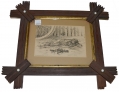 EDWIN FORBES PRINT IN ORIGINAL PERIOD FRAME