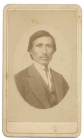 BUST VIEW OF IOWA INDIAN INTERPRETER KERWIN MURRAY
