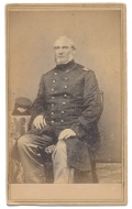 CDV NICE SEATED VIEW OF 13TH NEW HAMPSHIRE LIEUTENANT COLONEL GEORGE BOWERS