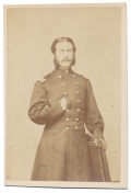 THREE-QUARTER STANDING CDV OF 56TH MASSACHUSETTS COLONEL KILLED IN THE WILDERNESS, CHARLES E. GRISWOLD