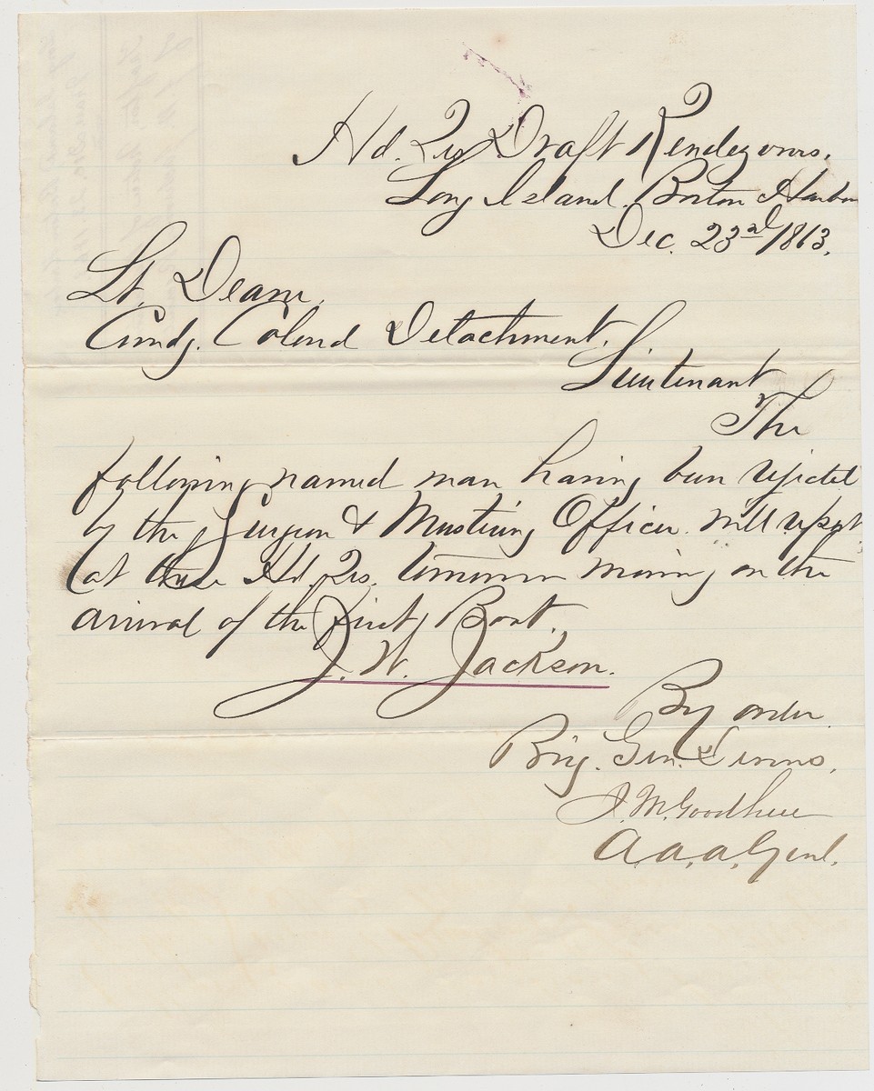 1863 54TH MASSACHUSETTS REGIMENTAL DOCUMENT