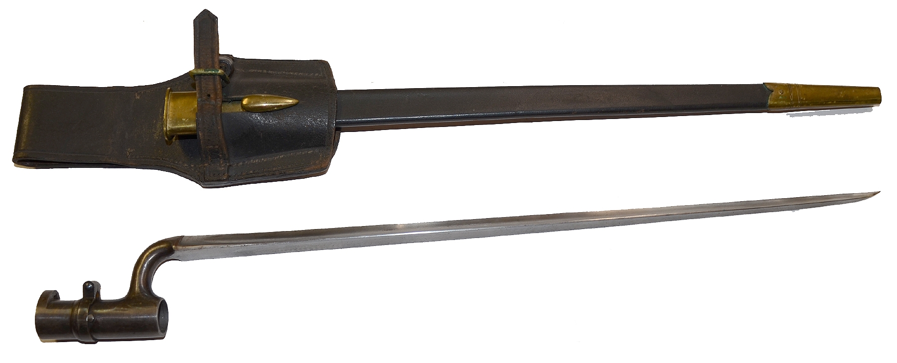 MINTY ENFIELD BAYONET AND SCABBARD WITH FROG — Horse Soldier