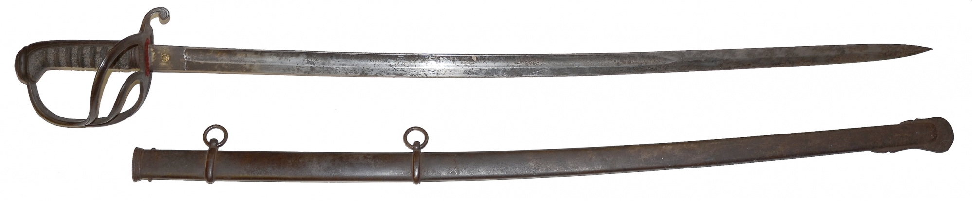 CIVIL WAR IMPORT NON-REGULATION FOOT OFFICER’S SWORD WITH SCABBARD