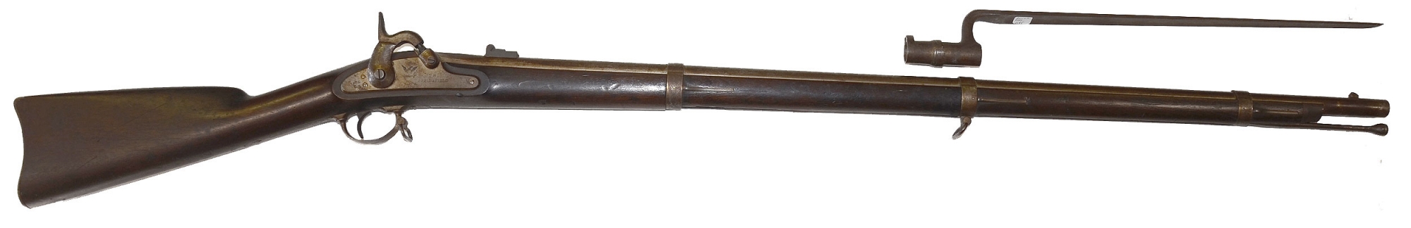 CRISP UNTOUCHED 1862-DATED M1861 SPRINGFIELD RIFLE MUSKET AND BAYONET