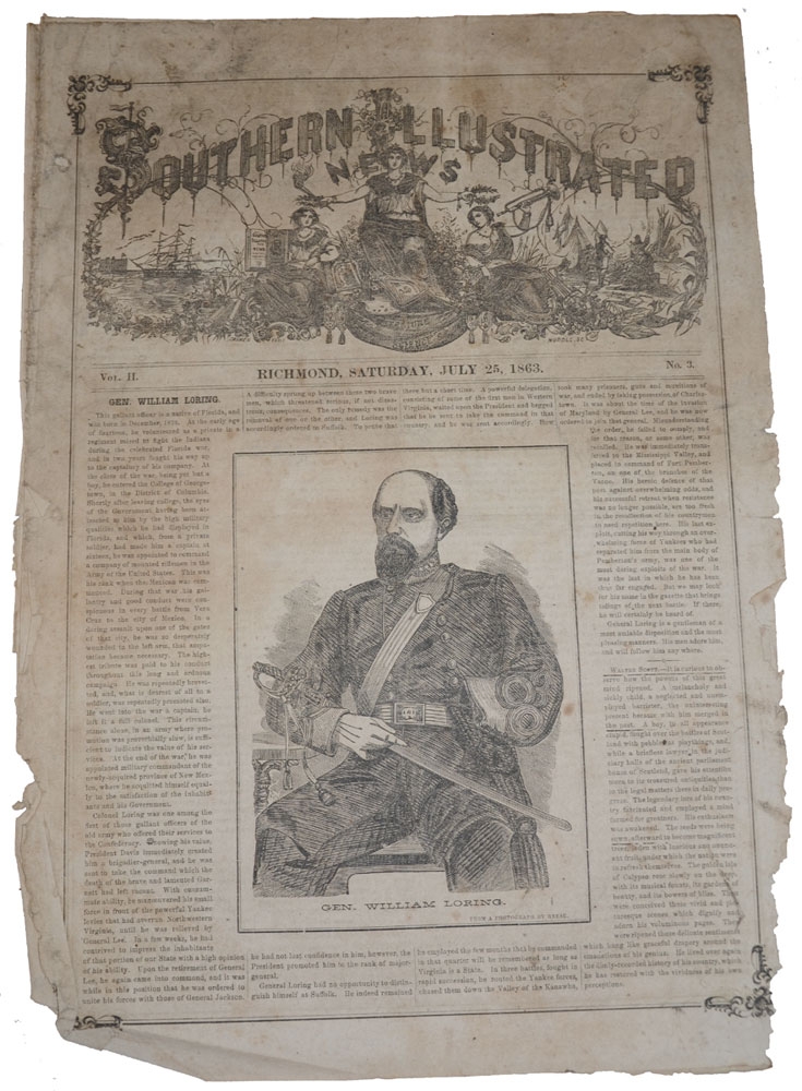 SOUTHERN ILLUSTRATED NEWS--RICHMOND, VA, JULY 25, 1863