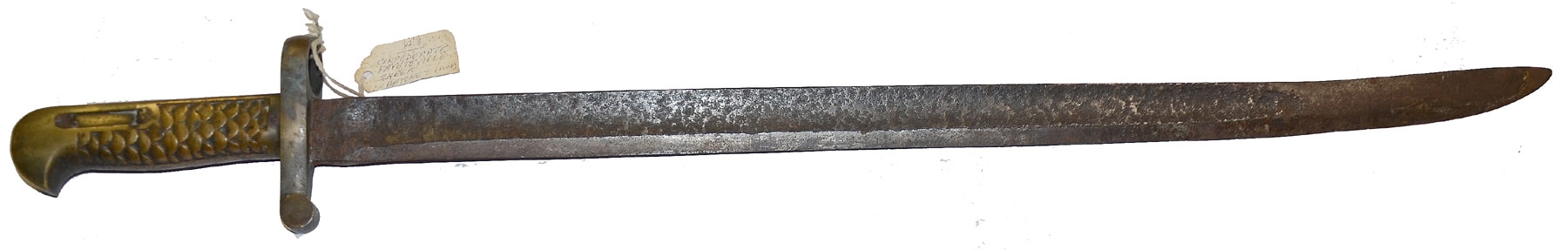 FAYETTEVILLE SABER BAYONET FROM THE FIRST DAY’S FIELD AT GETTYSBURG: SHIELDS MUSEUM