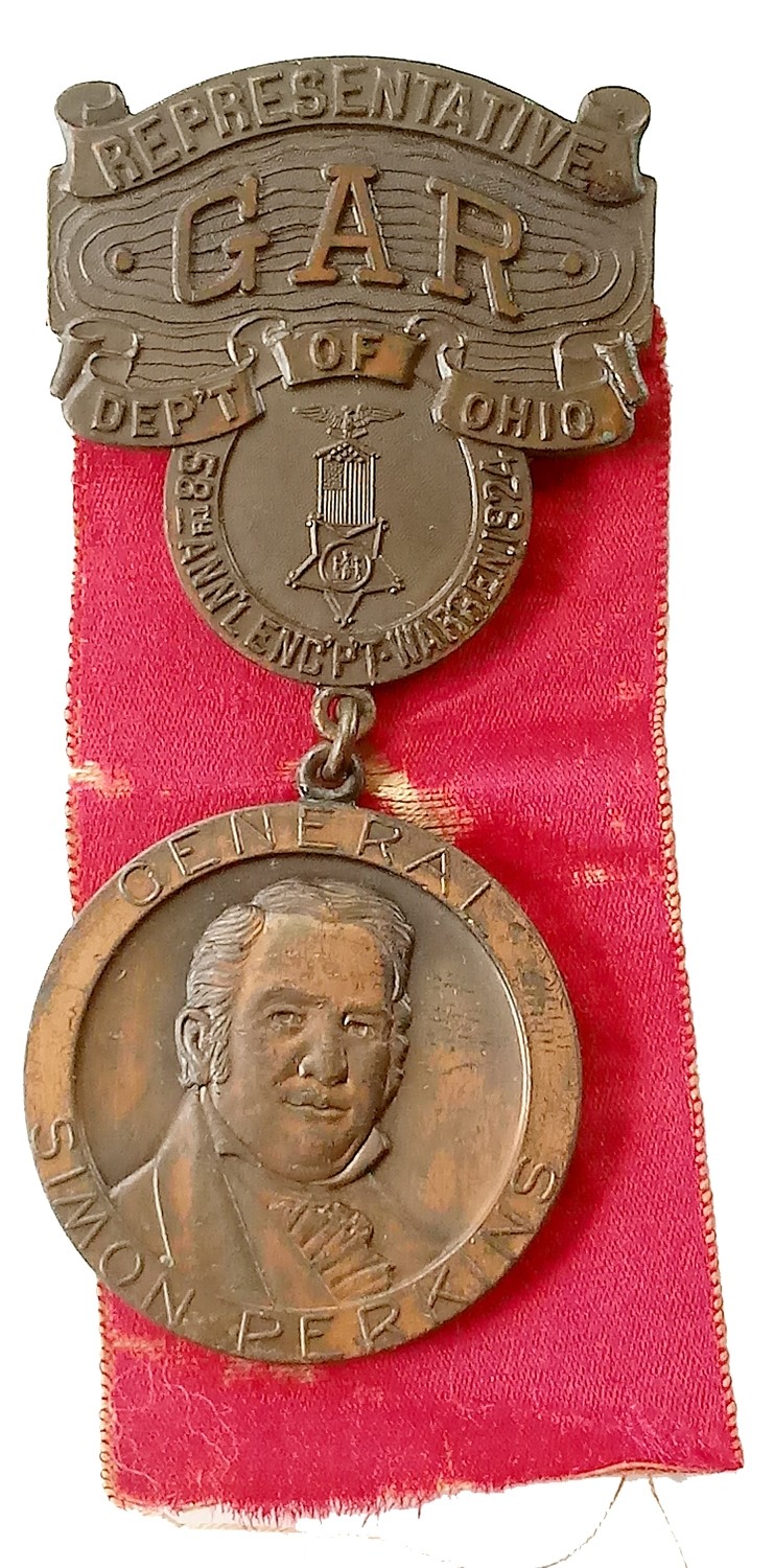 1924 DEPARTMENT OF OHIO GAR ENCAMPMENT BADGE