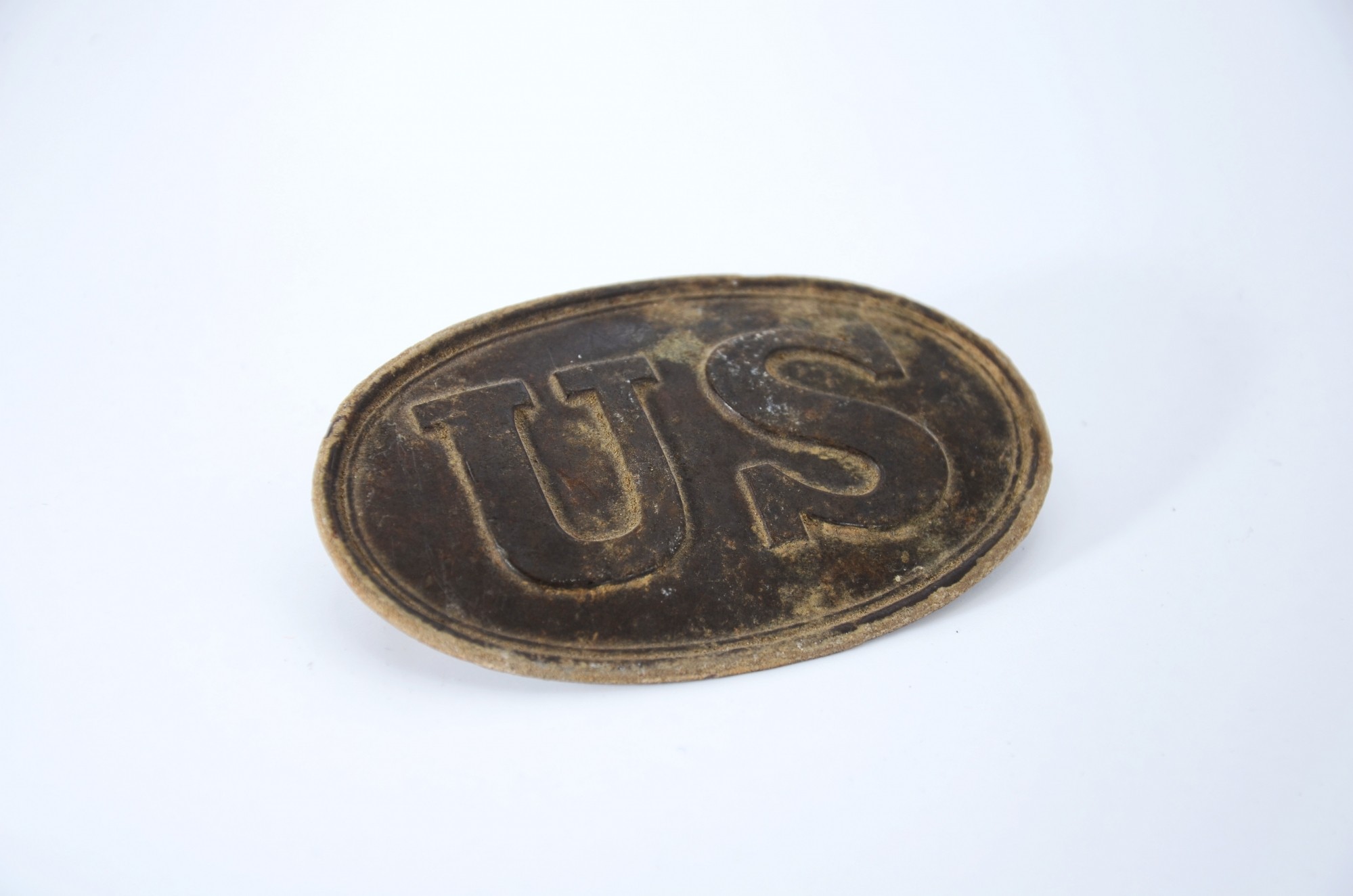 US CARTRIDGE BOX PLATE RECOVERED IN CENTRAL VIRGINIA