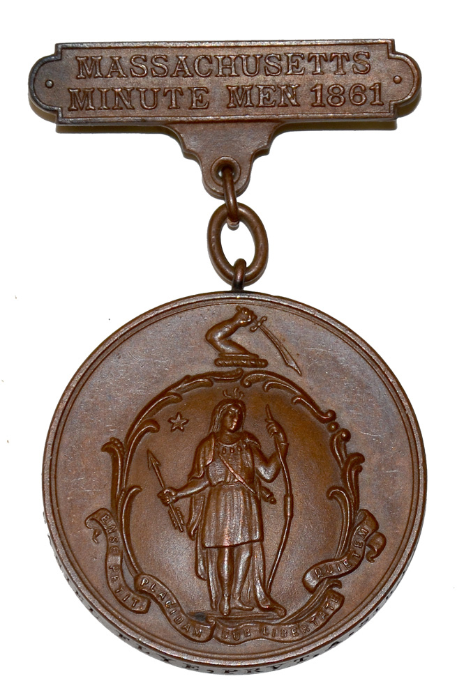 MASSACHUSETTS MINUTE MAN MEDAL IDENTIFIED TO 8TH MASSACHUSETTS SOLDIER