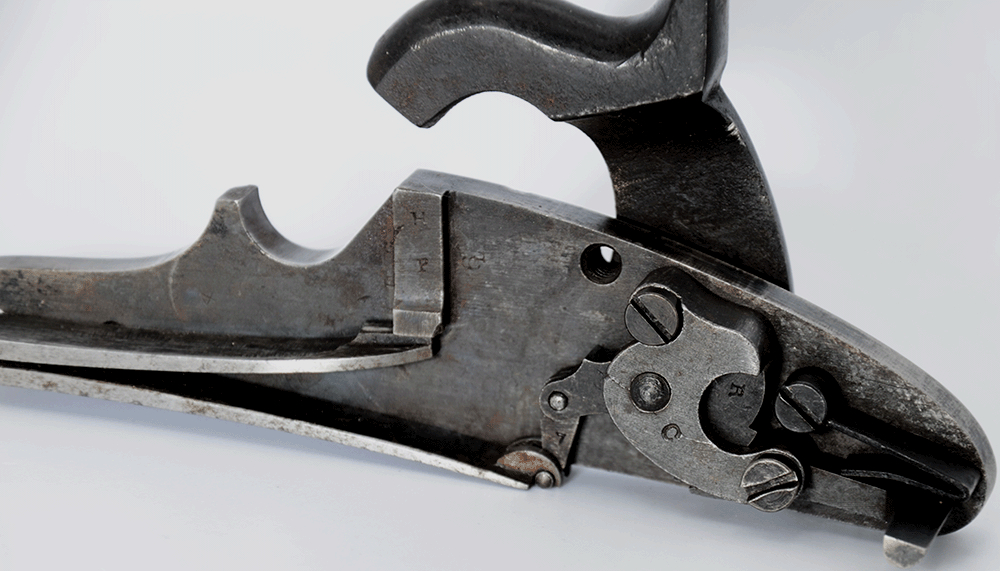 LOCK FOR MODEL 1861 SPRINGFIELD DATED 1863 — Horse Soldier
