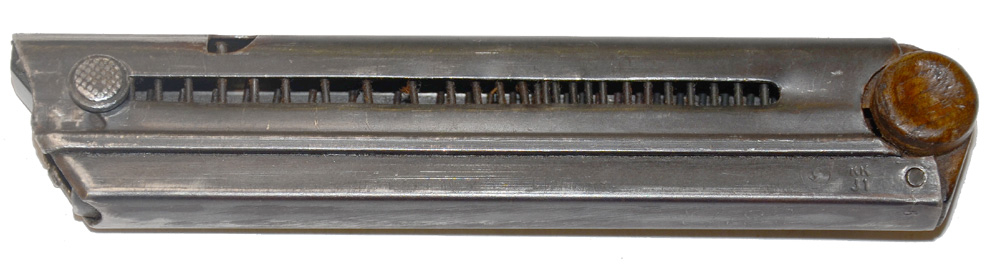 WORLD WAR ONE GERMAN LUGAR MAGAZINE WITH WOOD BASE