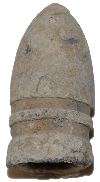 CONFEDERATE .54 CALIBER GARDNER PATENT BULLET RECOVERED IN FIELD BETWEEN REYNOLDS WOODS AND THE MCPHERSON FARM, GETTYSBURG