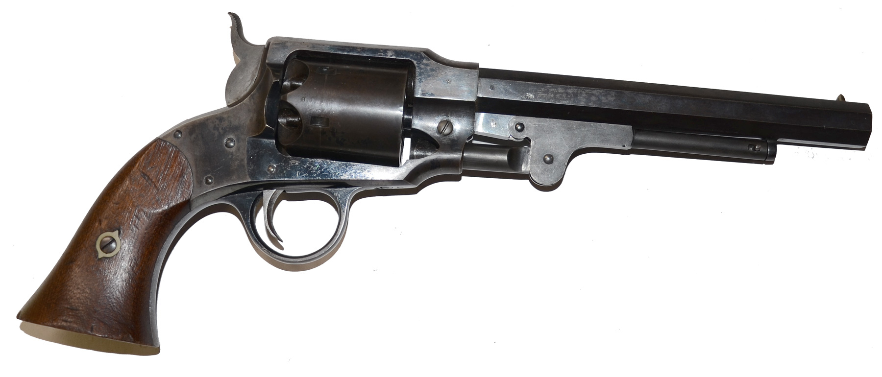 MARTIALLY MARKED ROGERS & SPENCER REVOLVER IN EXCELLENT CONDITION