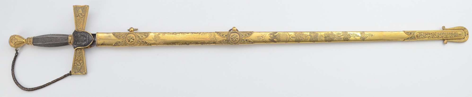 FIVE BATTLES, A BREVET, AND A DUEL WITH MISSISSIPPI RIFLES AT THIRTY PACES SUPERVISED BY STONEWALL JACKSON - THE MAGNIFICENT MEXICAN WAR PRESENTATION SWORD OF BREVET CAPTAIN B.F. HARLEY 11th US INFANTRY