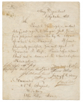 SECRETARY OF THE NAVY GIDEON WELLES — SIGNED LETTER