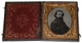 SIXTH PLATE AMBROTYPE OF UNION GENERAL R.B. MITCHELL: MEXICAN WAR, KANSAS FREE-STATER, WIA WILSON’S CREEK, DIVISION COMMANDER AT PERRYVILLE