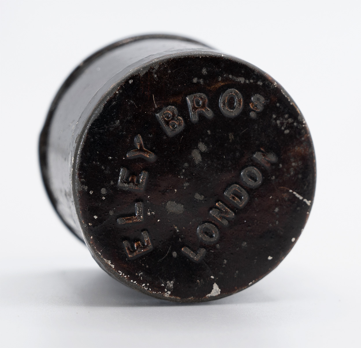 LARGE ELEY BROTHERS LONDON, PERCUSSION CAP TIN FOR PISTOLS — Horse Soldier