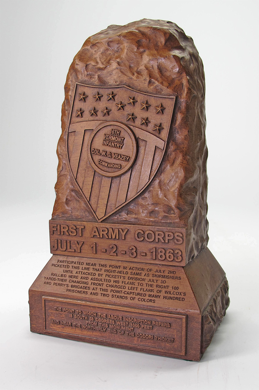 16th VERMONT MONUMENT REPLICA BY GARY CASTEEL
