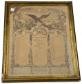 SCARCE 1862 DATED CO. D 115th NY SOLDIERS RECORD WITH PHOTOGRAPHS