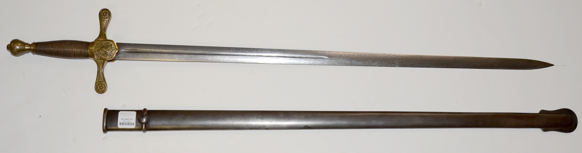 WEST POINT MODEL 1839 CADET SWORD WITH SCABBARD