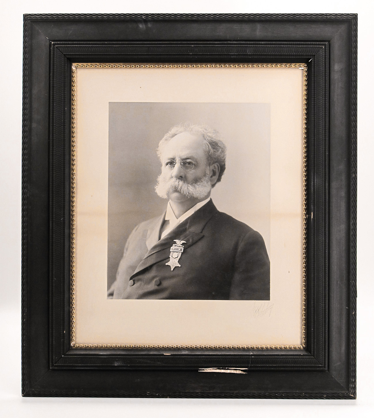 G.A.R. PORTRAIT OF WILMON BLACKMAR- MEDAL OF HONOR – PROMOTED TO CAPTAIN ON THE BATTLEFIELD BY CUSTER AT FIVE FORKS OF STONEWALL JACKSON