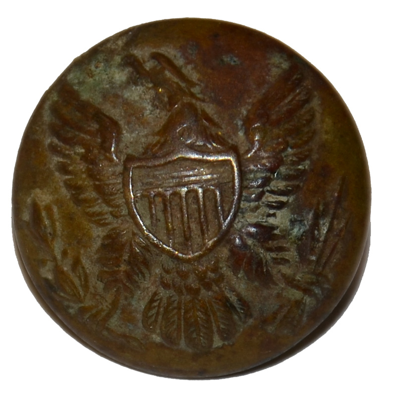 US GENERAL SERVICE “EAGLE” COAT BUTTON FROM SHERFY FARM, GETTYSBURG