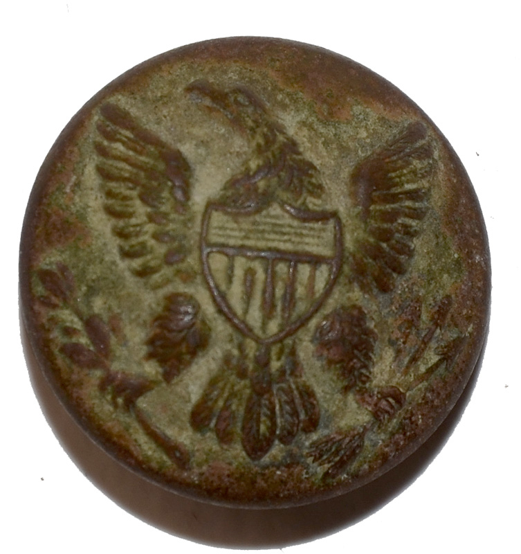US GENERAL SERVICE “EAGLE” COAT BUTTON FROM SHERFY FARM, GETTYSBURG