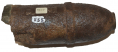 CONFEDERATE 3” READ ARTILLERY SHELL FROM LEE’S HEADQUARTERS COLLECTION IN GETTYSBURG