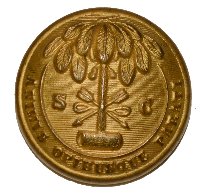 SOUTH CAROLINA STATE SEAL COAT BUTTON