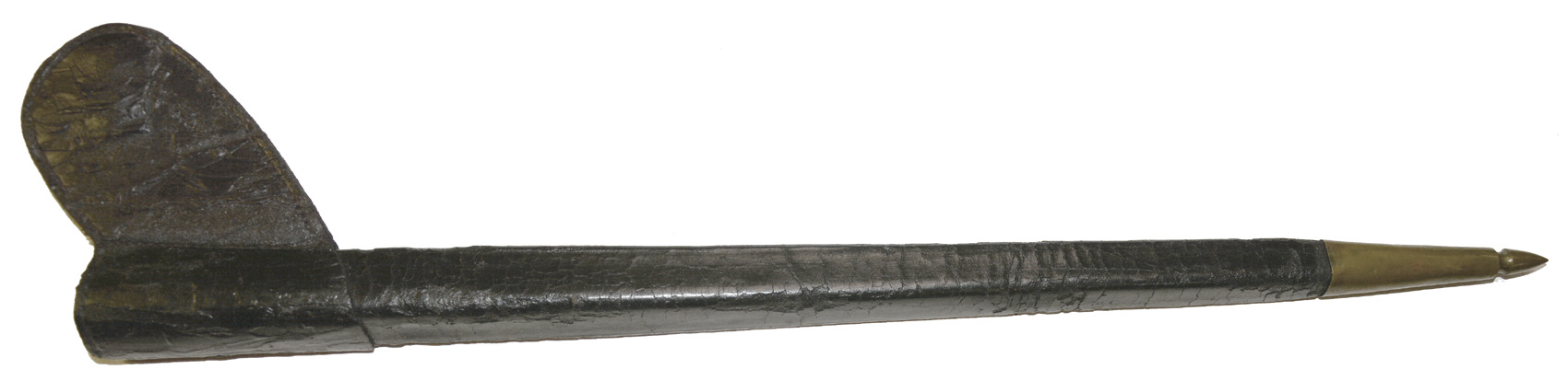 CIVIL WAR ERA MILITIA BAYONET SCABBARD, WITH TWO EAGLE BUTTONS