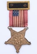 GAR DEPARTMENT OFFICER JUNIOR POST COMMANDER MEMBERSHIP BADGE